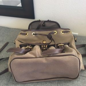 prada canvas backpack